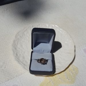 Vintage Taxco Mexico 925 Citrine Zircon ring